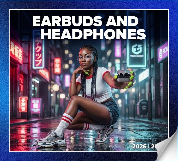 Earbuds and Headphones 2026 / 2027 catalogue cover