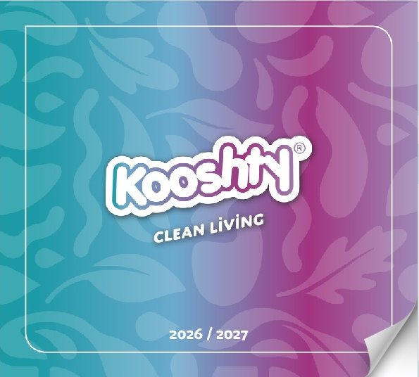 Kooshty Clean Living catalogue cover, 2026 / 2027