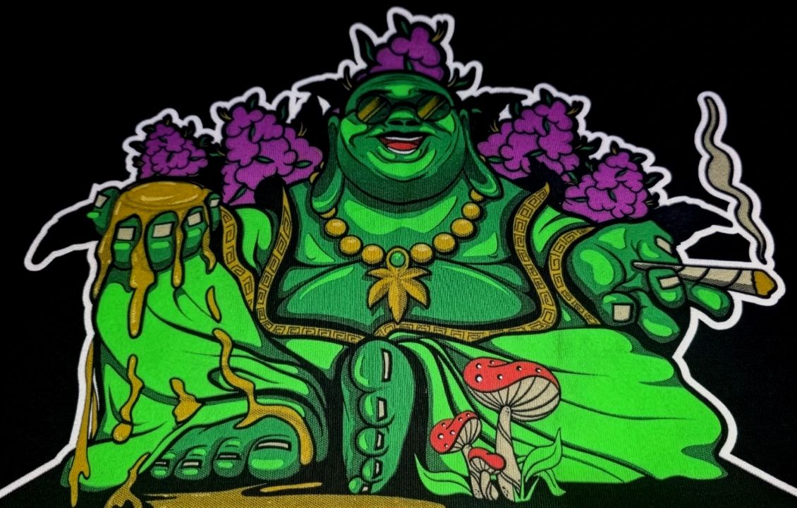 Buddha - Discharge Ink