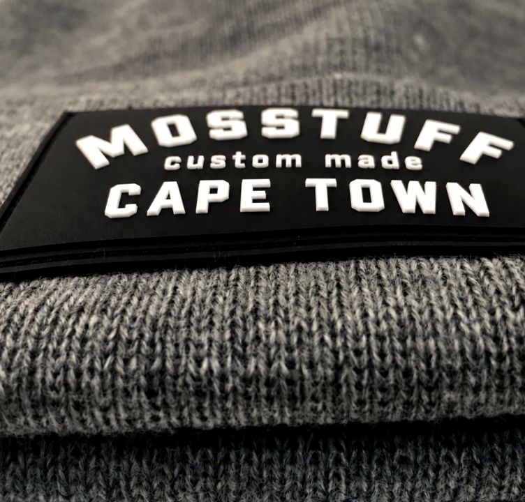 Silicone Rubber Badge - on a Beanie