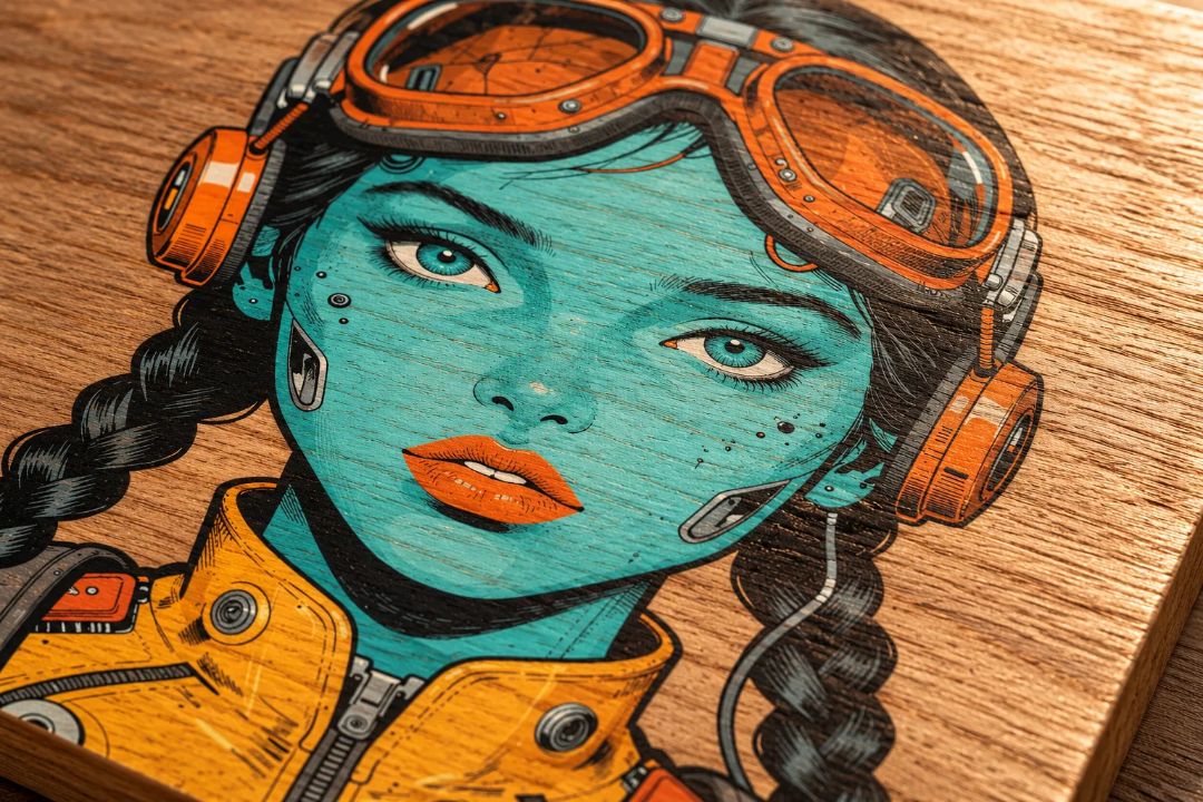 Screen Print on Wood (concept art)